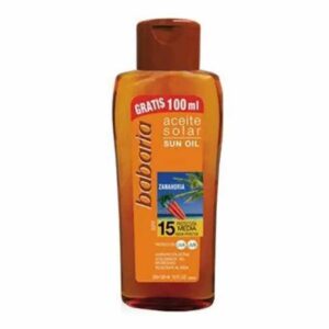 روغن برنزه کننده باباریا مدل هویج spf15 حجم 300میل