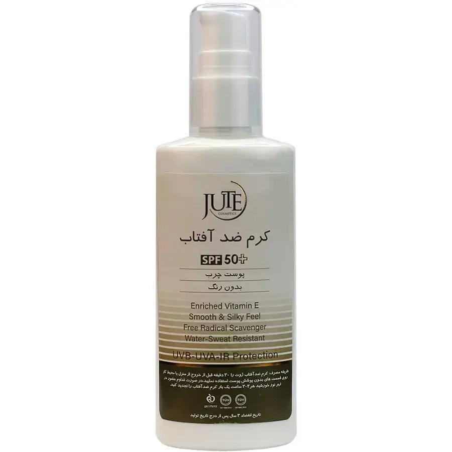 ضدآفتاب پمپی پوست چرب بیرنگ ژوت حجم 100میل