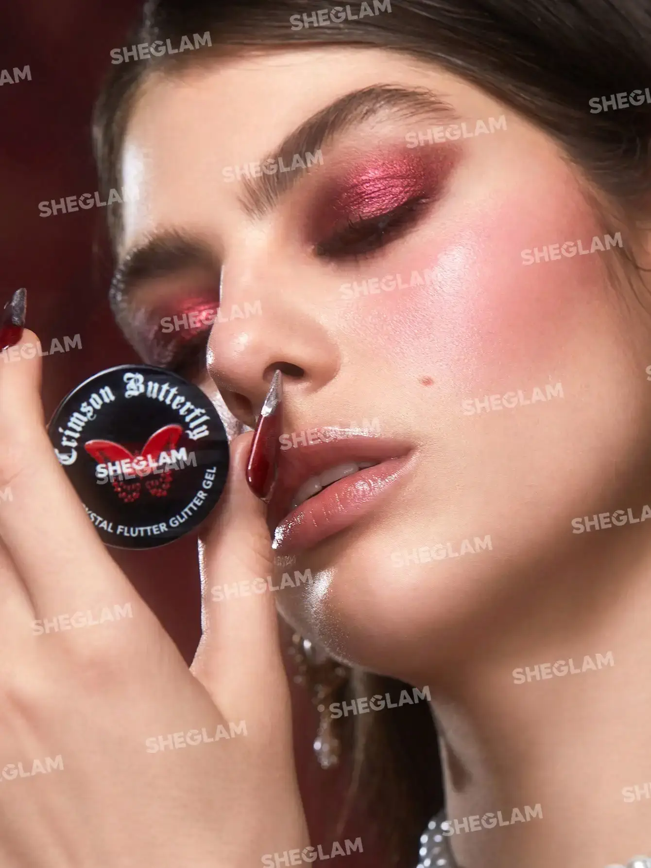 سایه ژل گلیتری شیگلم مدل Crystal Flutter Glitter Gel - Image 5