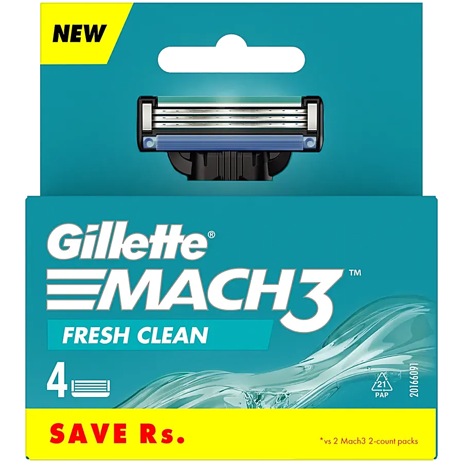 تیغ یدک 4عددی ژیلت مدل MACH3 fresh clean