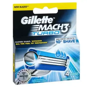 تیغ یدک 4عددی ژیلت مدل Mach3 Turbo Authentic
