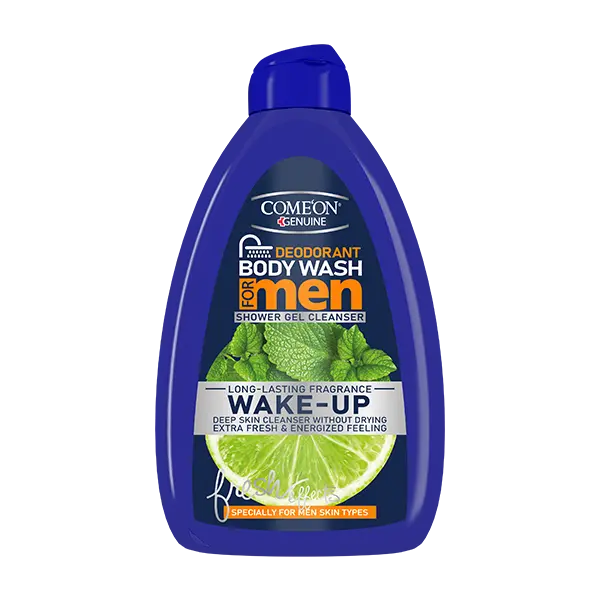 شامپو بدن ژلی مردانه کامان مدل لیمو و نعناع حجم 510 میل