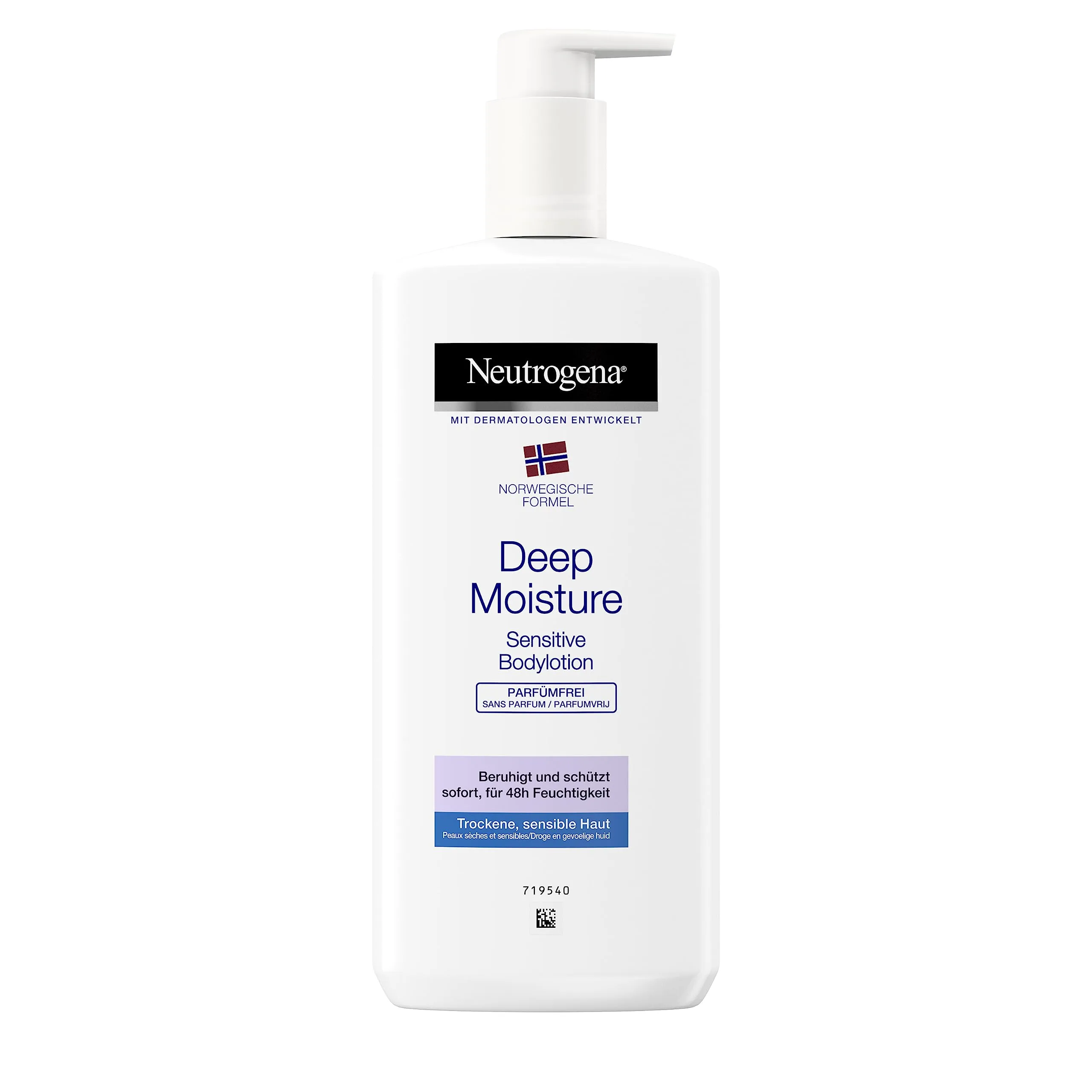 لوسیون بدن نوتروژینا مدل Deep Moisture sensitive حجم 400میل