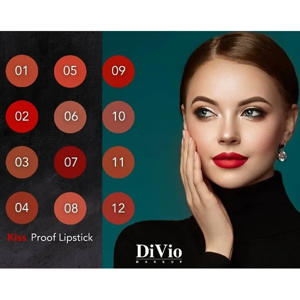 رژ لب مات ضدآب دیویو Kiss Proof Matte Lipstick - Image 2