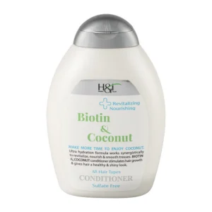 نرم‌کننده اچ اند تی مدل Biotin & Coconut حجم 385میل