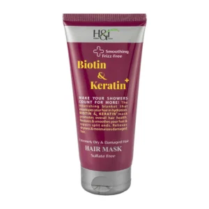 ماسک مو اچ اند تی مدل Biotin & Keratin حجم 385 میل