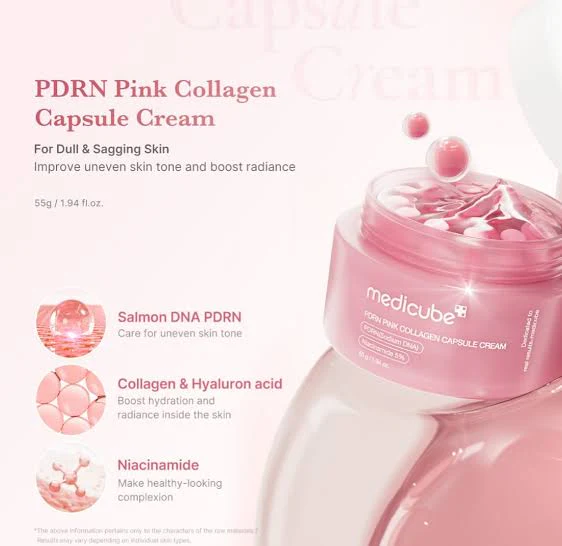 کرم کلاژن کپسولی مدیکیوب PDRN Pink Collagen - Image 5