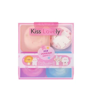 پک 4 عددی آرایشی Kiss Lovely دارای 3 محفظه بهداشتی 