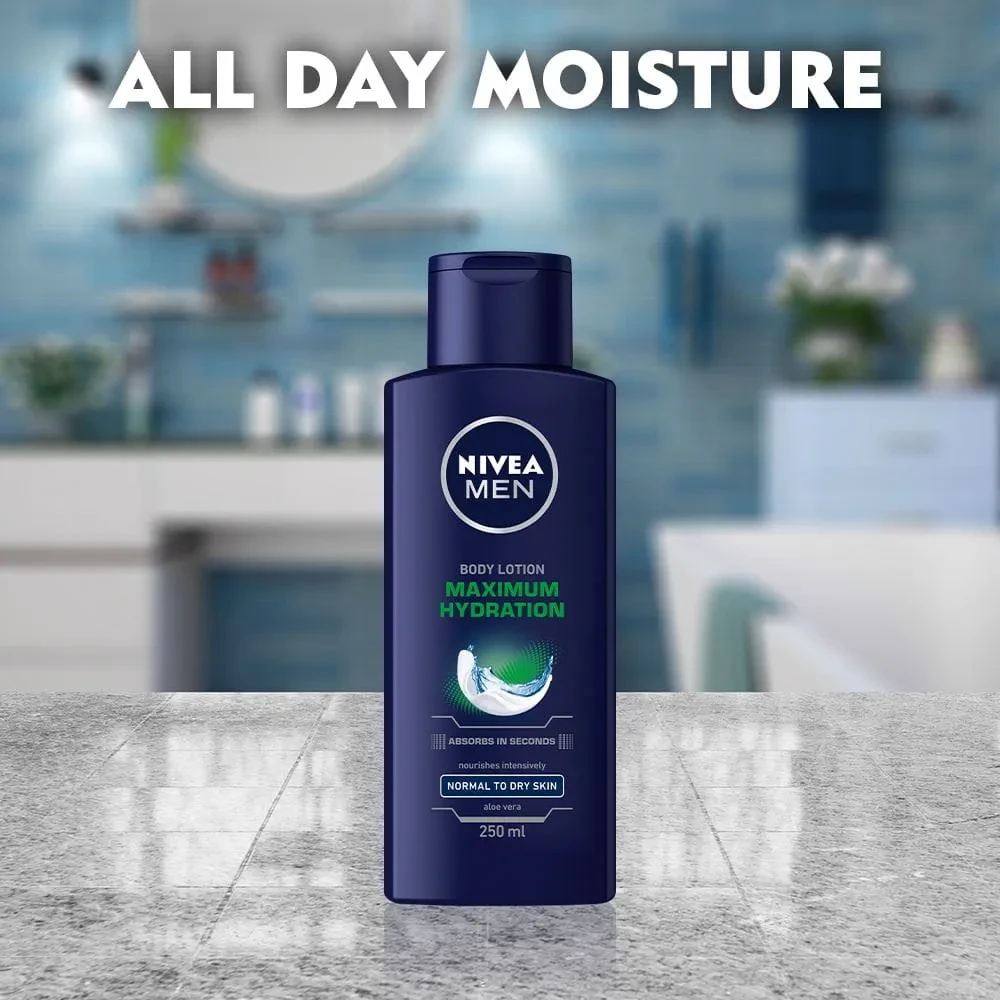 لوسیونبدن مردانه نیوآ MAXIMUM HYDRATION حجم 400میل - Image 3