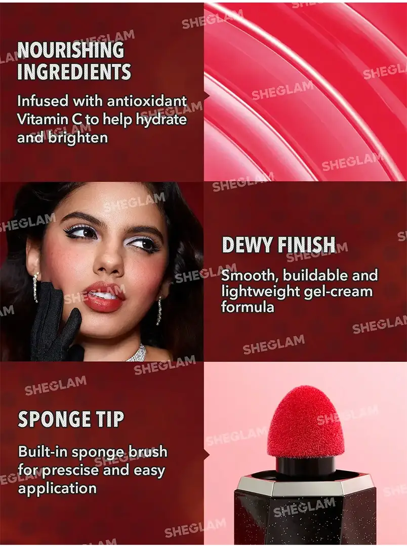 رژگونه مایع شیگلم مدل Hollywood - Image 4