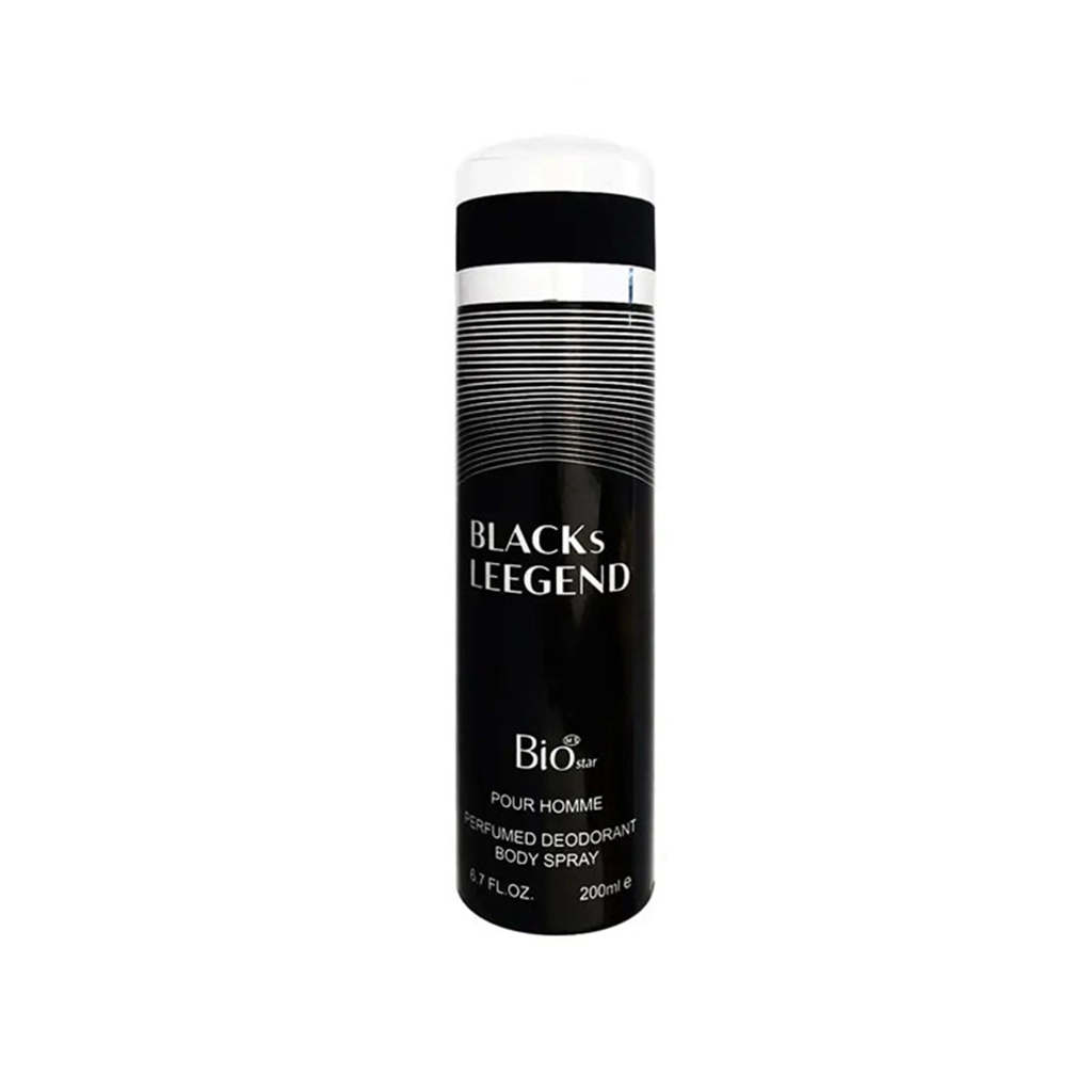 اسپری مردانه بایواستار مدل Blacks Leegend حجم 200میل