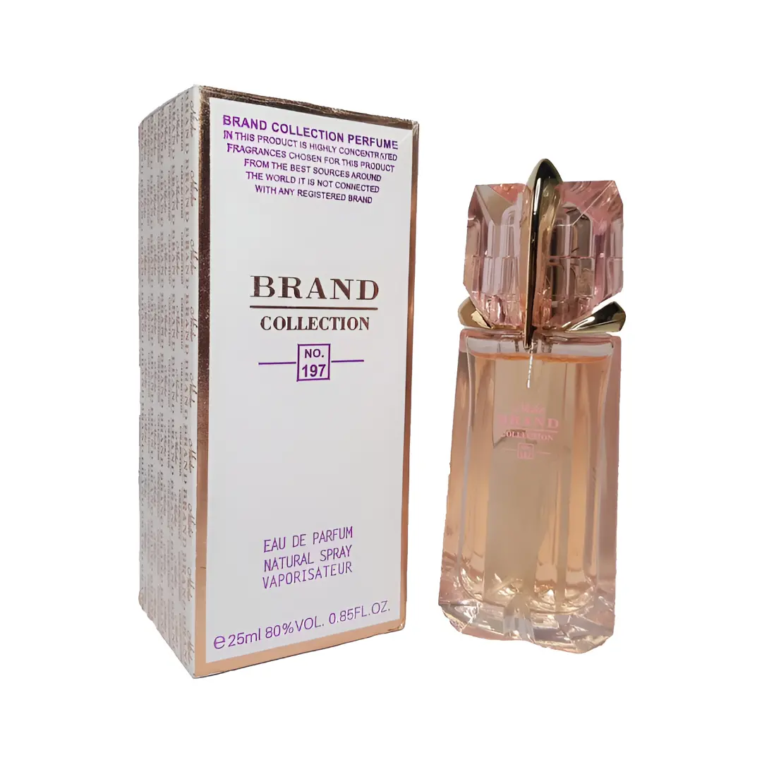 عطر ادکلن زنانه تیری ماگلر الین فلورا فوچوورا نیچ برند کالکشن (Brand Collection Thierry Mugler Alien Flora Futura) حجم 25 میل(no.197)