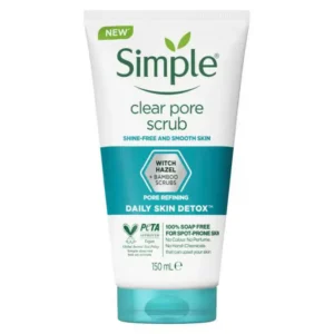 اسکراب پوست چرب سیمپل مدل clear pore scrub حجم 150 میل
