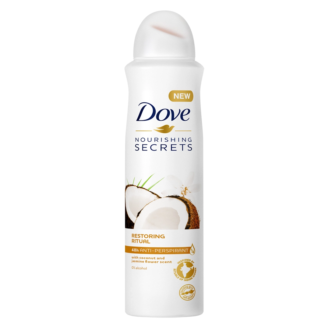 اسپری ضدتعریق داو نارگیل و یاس مدل Nourishing Secretsحجم 250 میلیلیتر