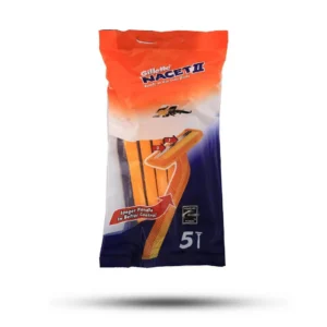 تیغ اصلاح 2 لبه ژیلت مدل Nacet بسته 5 عددی