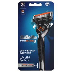 دسته تیغ اصلاح فلکسیبل ژیلت مدل 5 Proglide همراه 2یدک