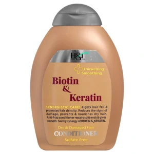 نرم‌کننده مو اچ اند تی Biotin & Keratin حجم 385 میل