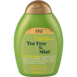 شامپو اچ اند تی مدل Tea Tree & Mint حجم 385 میل