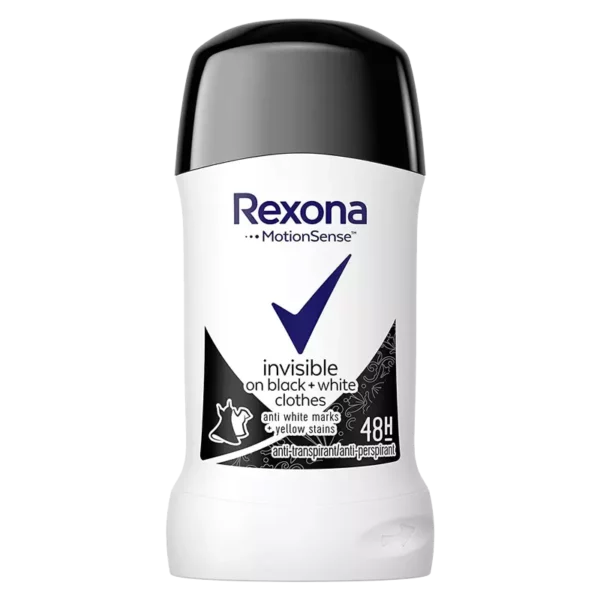 استیک ضدتعریق زنانه رکسونا مدل invisible black & white clothes حجم 40 گرم