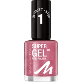 لاک منهتن مدل super gel رنگ Pretty Rose