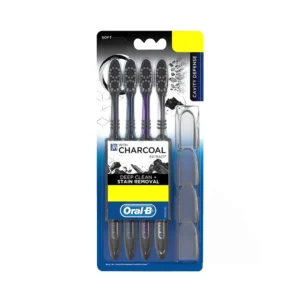 پک 4 عدد مسواک زغالی اورال بی مدل Deep Clean