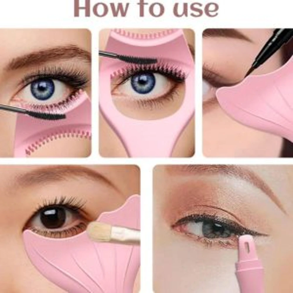 شابلون ریمل و خط چشم سهکاره Mascara & Eyeliner - Image 3