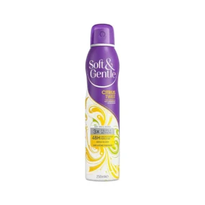 اسپری ضدتعریق زنانه Soft & Gentle مدل Citrus Twist حجم 250 میل
