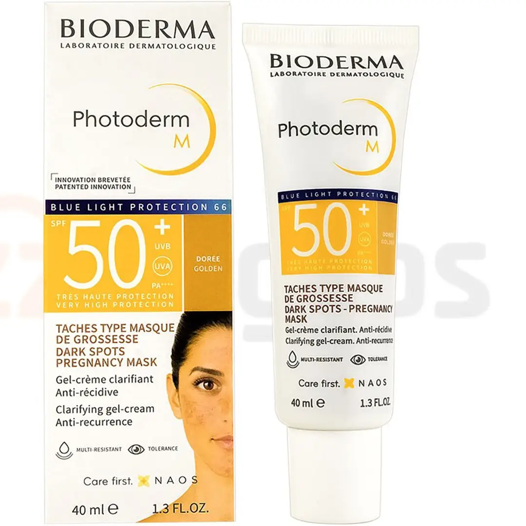 كرم ضد آفتاب بايودرما فتودرم مدل M SPF 50 ضد لك رنگ DOREE GOLDEN حجم 40 ميل - Image 2