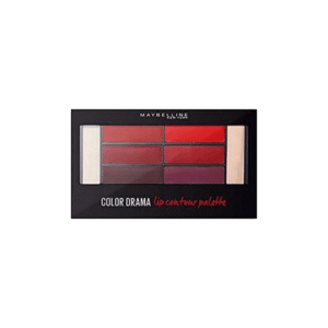 پالت کانتور و رژ لب میبلین مدل color drama crismon vixen
