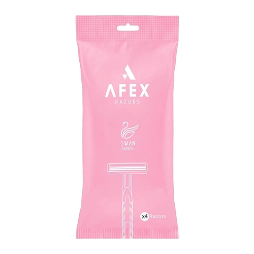 تیغ اصلاح افکس 2 لبه مدل سوان 4 عددی