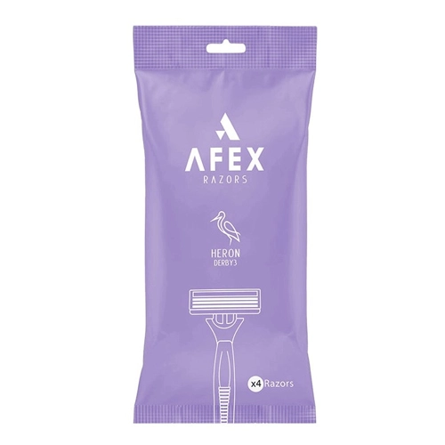 تیغ اصلاح افکس 3 لبه مدل هیرون 4 عددی