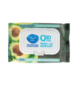 دستمال مرطوب دافی پاک کننده آرایش Q10 آووکادو درب دار