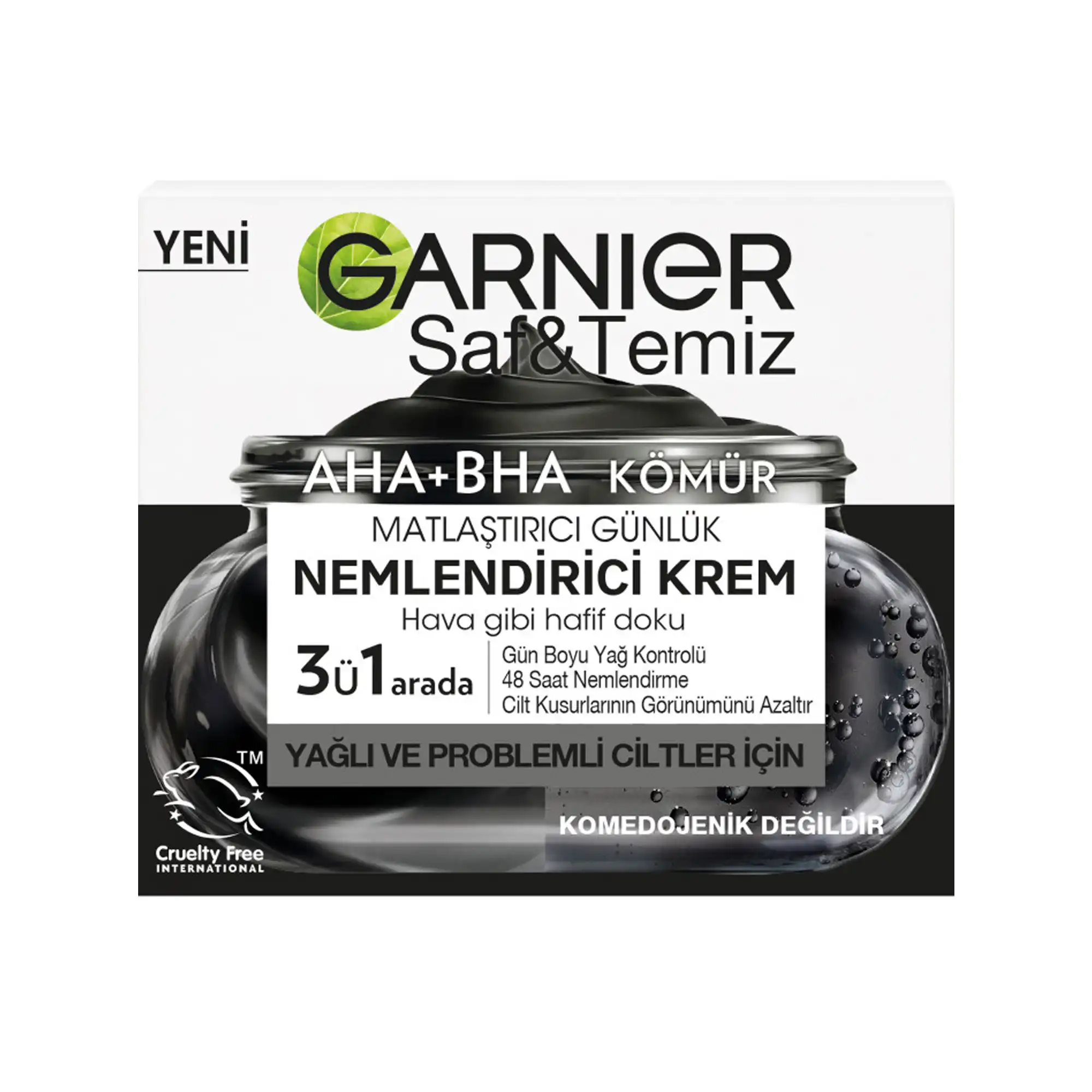 مرطوبکننده کنترل چربی گارنیر Charcoal AHA+BHA - Image 5